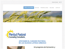 Tablet Screenshot of plenitud-pastoral.com